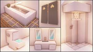 Quartz blocks on the side, and a quartz stair filled with water. Minecraft 40 Bathroom Build Hacks And Ideas Youtube
