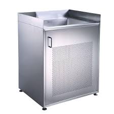 utility sink stainless steel cabinet