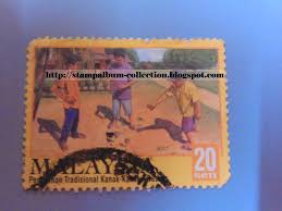 Collection Of Stamps Permainan Traditional Kanak Kanak Gasing