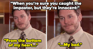 My wife of 60 years told me, let's go upstairs and make love. Among Us Game Jokes Memes Sequel