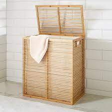 Inside, the canvas liner doubles as a laundry bag that travels easily from hamper to washer. Stunning Latest Laundry Hamper And Basket Design Ideas Live Enhanced Vintage Laundry Room Decor Vintage Laundry Room Laundry Hamper