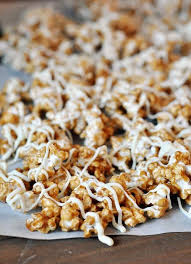 Cinnamon Roll Caramel Popcorn Recipe Caramel Popcorn Popcorn Recipes Food