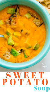 Sweet Potato Soup With Avocado Healthyhappylife Com Recipe Sweet Potato Soup Sweet Potato Soup Vegan Potato Soup