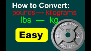 easy how to convert lbs to kg