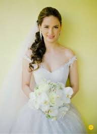 Lovely Filipina Bride Kristine Hermosa Wedding Gown Vestido Casamento Civil Penteado Casamento