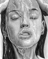 Wet 17 Drawing Dessin Visage Esquisse De Visage Dessin D Eau