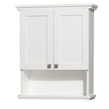 Maybe you would like to learn more about one of these? Bathroom Storage Cabinet 2 Glass Doors Shelves Wall Mount Cupboard Vintage White Bath Caddies Storage Bath