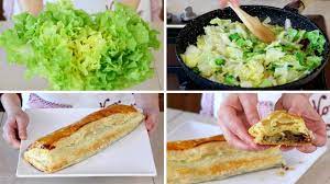 Il contrasto tra il dolce dell'uvetta e il gusto leggermente amarognolo della scarola rende questo piatto davvero speciale! Strudel Salato Di Scarola Pinoli E Uvetta Ricetta Facile Youtube