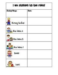 Behavior Chart Boy Or Girl Template You Can Change