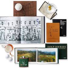 A coffee table book is a hardcover book that is intended to sit on a coffee table or similar surface in an area where guests sit and are entertained, thus inspiring conversation or alleviating boredom. Leather Bound Ben Hogan S 5 Golf Lessons Custom Coffee Table Book Mark And Graham