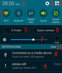 Whenever you receive multiple notifications from an app, the notification icon in your status bar. How To Access And Use Galaxy S5 Notification Panel Samsung Galaxy S5 Guide