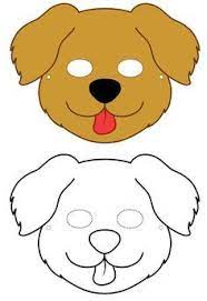 a chien de imprimer masque pepiniere enfant coloriage lama