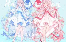 Owari no seraph (seraph of the end). Wallpaper Girls Anime Blue Dress Pink Dress Images For Desktop Section Art Download