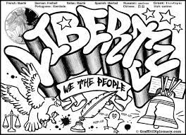 Free Graffiti Coloring Page Liberty Graffiti Free Coloring Printable For Kids Gra Coloring Pages For Teenagers Coloring Pages Coloring Pages Inspirational