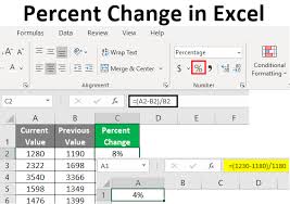 = c6 / ( b6 + 1 ) in this case, excel first calculates the result of b6 + 1, then divides c6 by. Percent Change In Excel How To Calculate Percent Change In Excel