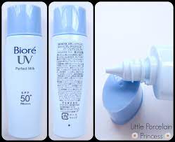 Biore uv perfect face milk contains 25 ingredients. Little Porcelain Princess Review Biore Uv Perfect Milk