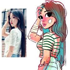 Toonimated Realistic Drawings Photo To Cartoon Cartoon Drawings