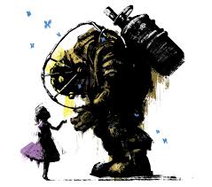 Bioshock Big Daddy And Little Sister Tattoo I Ll Always Protect You Bioshock Art Bioshock Bioshock Tattoo