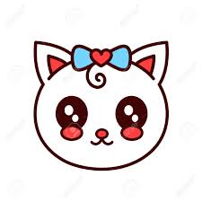 Fairest of them all kitty cat looking at mirror painting by frank paton repro | ebay. Cute Smiling Funny Cat Kitten Face Vector Cartoon Character Royalty Free Cliparts Vectors And Stock Illustration Image 92916256