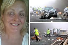 Dashcam video of car crashing into A40 horror pile-up