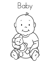 Free Printable Baby Coloring Pages For Kids Baby Coloring Pages Baby Colors Coloring Pages For Boys