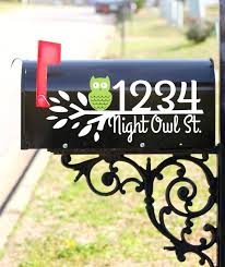 ： numbers & letters ， country of manufacture: Huis 2 5 Mailbox Numbers Set Of 2 Numbers Custom Mailbox Stickers Elegant Font Luxclusif Com