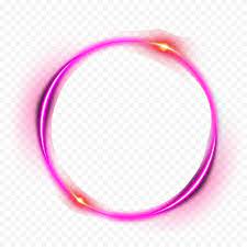 Purple Outline Circle Glow Light Effect Light Effect Glow Purple