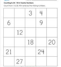 Counting To 30 Fill In Twenty Numbers Kindergarten Counting Worksheets Counting Worksheets For Kindergarten Counting Worksheets Math Counting Worksheets