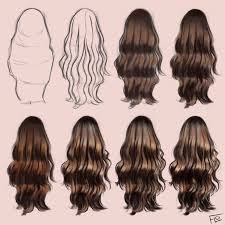 Art With Flo On Instagram Painting Hair Step By Step A Fully Narrated Tutorial Is Available On My Patr Drawing Hair Tutorial How To Draw Hair Drawing People