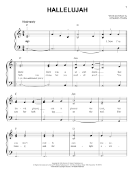 Find the violin sheet music here!. Hallelujah Piano Easy Sheet Music Best Music Sheet