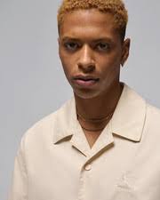 Jordan Short Sleeve Regular Fit Casual Button-Down Shirts for Men for sale 