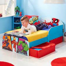 Les tops les + partagés. Lit Junior Marvel Super Heros Avec Tiroirs Worldsapart Emob