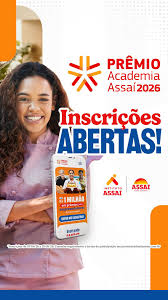🚨 INSCRIÇÕES ABERTAS!, O Prêmio Academia Assaí 2026 começou e você,  empreendedor(a) de alimentação, já pode garantir sua participação!, Ao  longo das etapas você terá acesso a vários conteúdos e ...