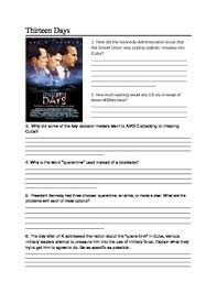 Thirteen Days Cuban Missile Crisis Movie Quiz Survivor Quotes Cuban Missile Crisis Study Survival