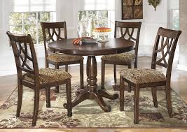Dining table sets are a fast way to make a dining room look perfectly pulled together. Leahlyn Round Dining Table W 4 Side Chairs Best Buy Furniture And Mattress
