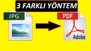 Jpg Resmi Nasil Pdf Ye Donusturebiliriz 3 Farkli Yontem Youtube