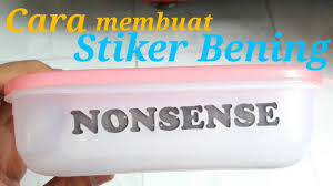 Maybe you would like to learn more about one of these? Cara Membuat Stiker Transparan Gampang Youtube