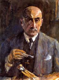 Self Portrait With Brushes And Palette By Max Liebermann By Max Liebermann
