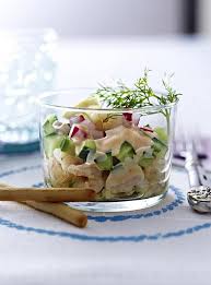 Gurken Radieschen Cocktail Mit Eismeergarnelen Rezept Lecker Rezept Rezepte Lecker Essen