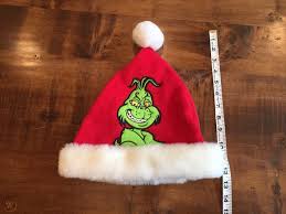 Brand new with tags grinch santa hat adjustable faux fur. The Grinch Who Stole Christmas Santa Hat Dr Seuss Rare Suess 1895324935