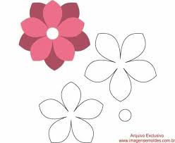 Pin By Mayra Class On Flores De Papel Paper Flower Patterns Felt Flowers Patterns Felt Flower Template