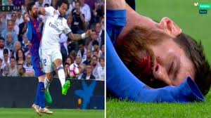 Resultado de imagen de imagenes del clasico 2017 en el bernabeu faltas