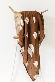 Kiin Baby Muslin Swaddle Umber Wild Ivy Muslin Swaddling Baby Muslin Swaddle Baby Swaddle