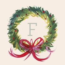 Christmas Monogram Wreath F Christmas Monogram Monogram Christmas Wreath Dollar Store Christmas