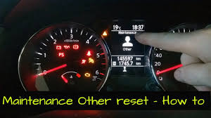 The symbols below will relate to many models of the sentra, but focus primarily on the modern versions. Maintenance Other Reset In A Nissan Qashqai Diy Youtube