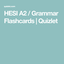 Hesi A2 Grammar Flashcards Quizlet Grammar Flashcards Exam Prep