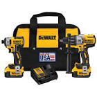 DCK299M2 20V MAX XR Lithium Ion Brushless Premium Hammer Drill and Impact Driver Combo Kit Dewalt