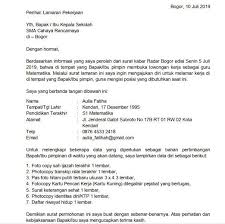 2 Contoh Surat Lamaran Kerja Guru Sma Berdasarkan Informasi Dari Koran Guru Kepala Sekolah Pimpinan