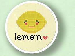 9.29 x 4.36 inches or 23.59 x 11.07 cm colours: Lemon Love Cross Stitch Pattern Fruit Modern Simple Cute Etsy In 2021 Cross Stitch Cross Stitch For Kids Cross Stitch Patterns