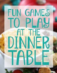 Cover the dinner table in a large sheet of paper. Fun Games To Play At The Dinner Table Dinner Party Games Dinner Table Games Family Games To Play